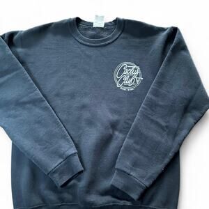 youth large - Cactus Black Long Sleeve Crewneck Sweatshirt